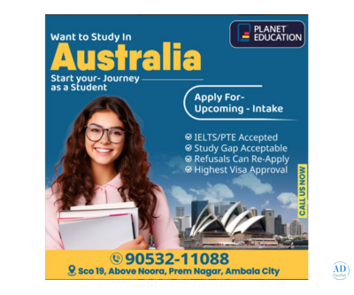 Your Australian Dream Starts Here - Planet Education Ambala