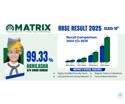 Matrix Sikar RBSE 10th Result 2025 – RBSE Result Comparison