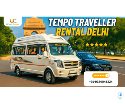 Top Tempo Traveller Hire Delhi | Maharaja Cars | 93240 48224