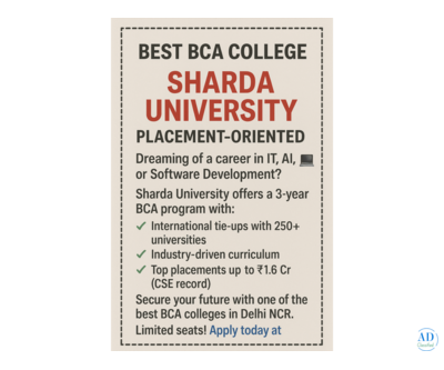 Best BCA College in Delhi NCR – Sharda University Admissions 2025