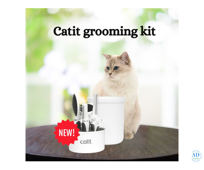 Catit Grooming Kit – Complete Cat Groomer Set for Healthy Coats