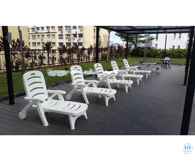 Victron White Sun Lounger Cum Chair, JHA-4099