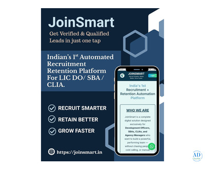 JoinSmart — Revolutionizing Recruitment & Retention for LIC DOs, SBAs & CLIAs