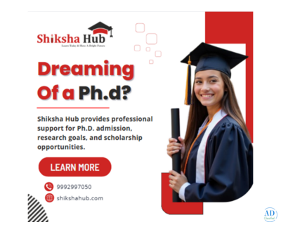 Dreaming of a Ph.D.? Get Complete Guidance with Shiksha Hub
