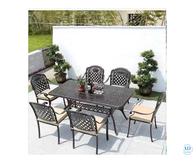 JHA-612A, Alfresco Aluminium Dining Set