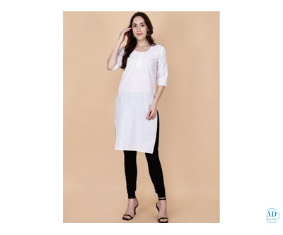 Buy Online Chicken Kurti Round Neck – Comfort Meets Traditional Style