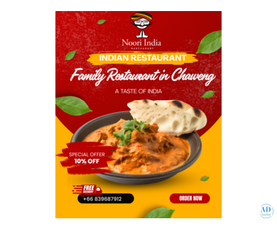 Noori India - Trusted Family Restaurant in Chaweng for Authentic Indian Cuisine