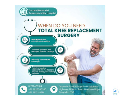 Knee Replacement Doctors Near Me for Better Mobility - Gurdevi Memorial Super Speciality Hospital
