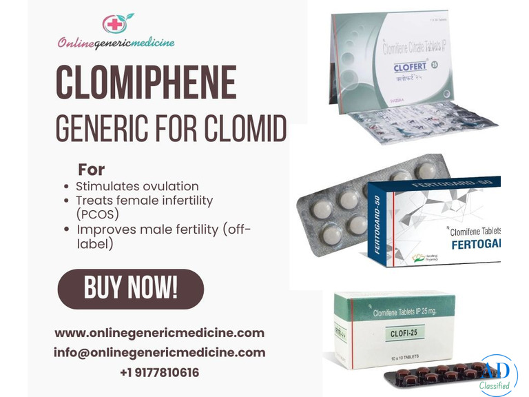 Buy Clomiphene (Clomid) Pills Online at OnlineGenericMedicine