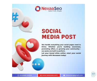 Consistent, Creative, and Engaging – Social Media by Nexaaseo Juinagar