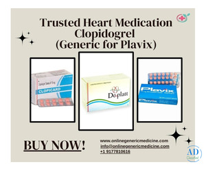 Purchase Clopidogrel (Plavix Generic) Online at OnlineGenericMedicine