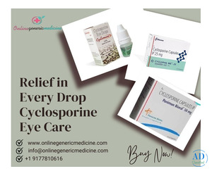 Trusted Cyclosporine Eye Drops | Buy at OnlineGenericMedicine
