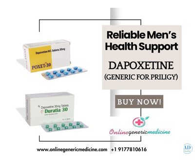 Get rid of Premature Ejaculation- Shop Dapoxetine at OnlineGenericMedicine