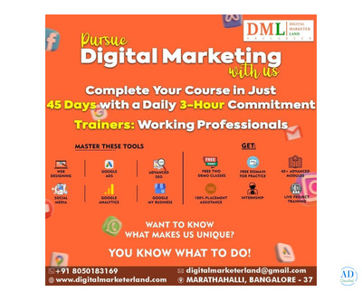 Digital Marketing Institute in Marathahalli | Grow in your career- DML