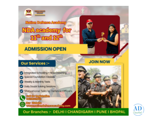 NDA Academy in For 11th And 12th in Delhi