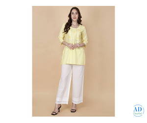 Buy Online Yellow Short Kurti | PrettyLady – Stylish & Comfortable Fashion