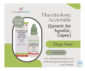 Buy Fluocinolone Acetonide Cream & Ear Drops Online | OnlineGenericMedicine
