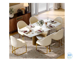 Buy 6 Seater Marble Dining Table Online | Heera Moti collections
