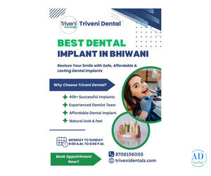 Best Dental Implant in Bhiwani | Triveni Dental