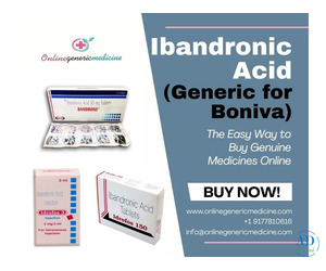 Shop Boniva Generic Online | Ibandronic Acid | OnlineGenericMedicine