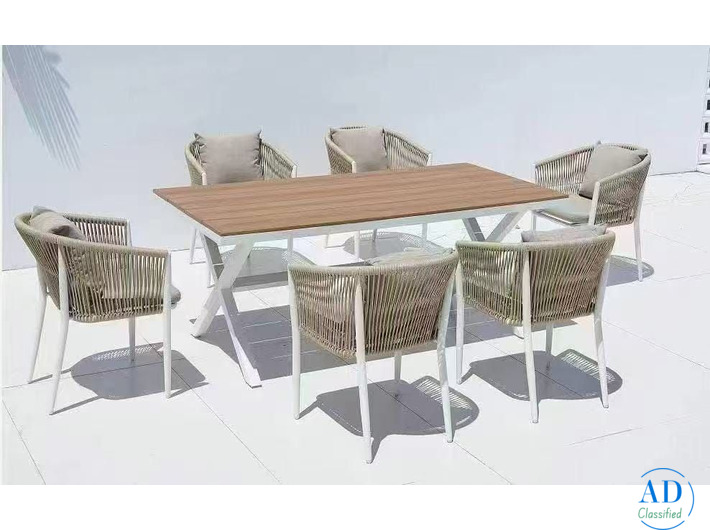 Domi Alfresco Rectangular Dining Set, JHA-619D