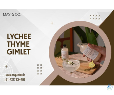 May & Co. Lychee Syrup Cocktail – Perfect Festive Gift for Cocktail Lovers