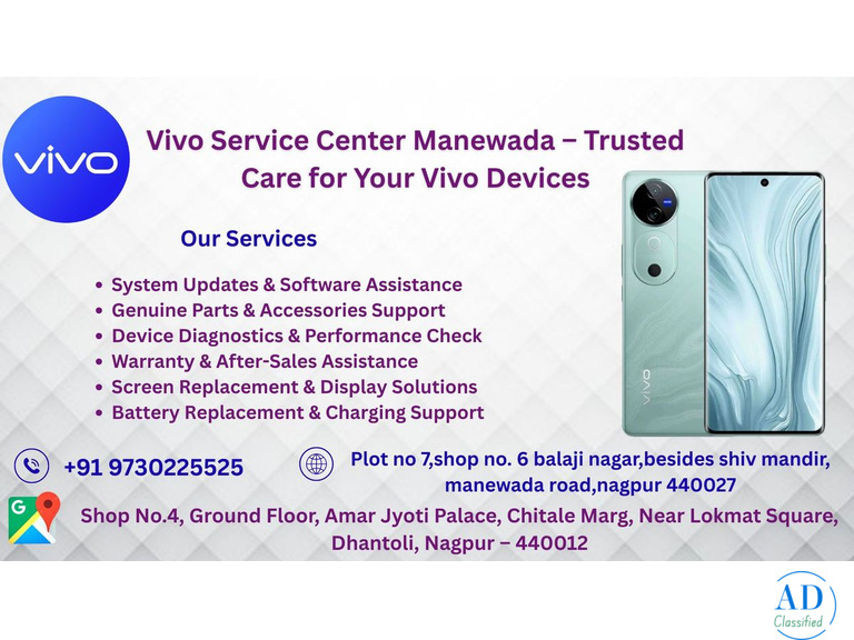Vivo Service Center In Manewada , Nagpur