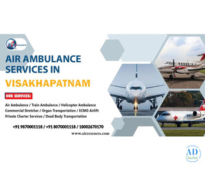 Air Ambulance Services in Visakhapatnam – Rapid and Reliable Medical Transport
