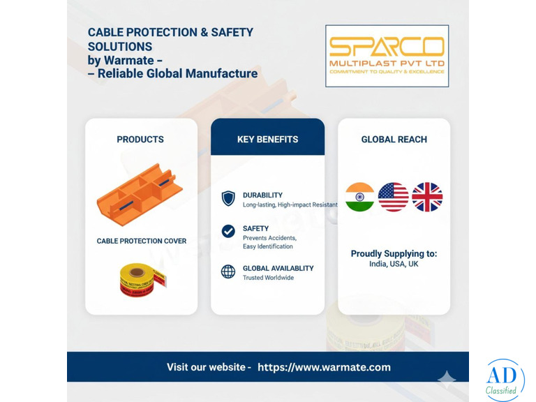 High-Quality Cable Protection Covers and Underground Caution Tapes by Warmate