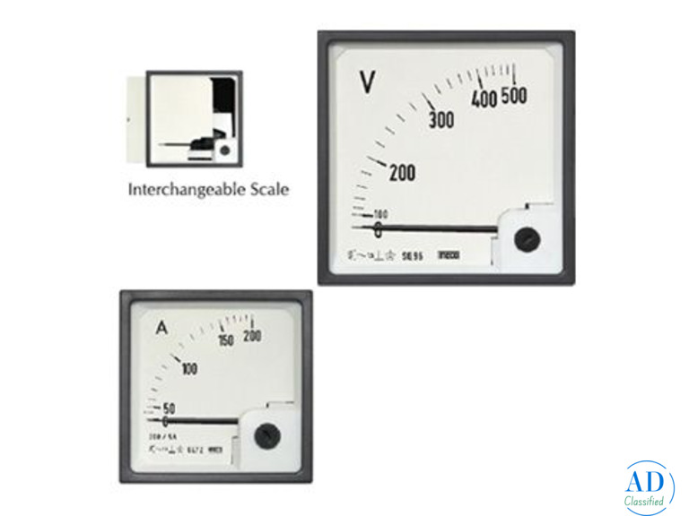 Contact Us for Interchangeable Scale AC Ammeters & Voltmeters