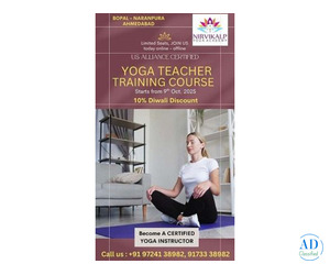 US Alliance Certified Yoga Teacher Training Course in ahmedabad