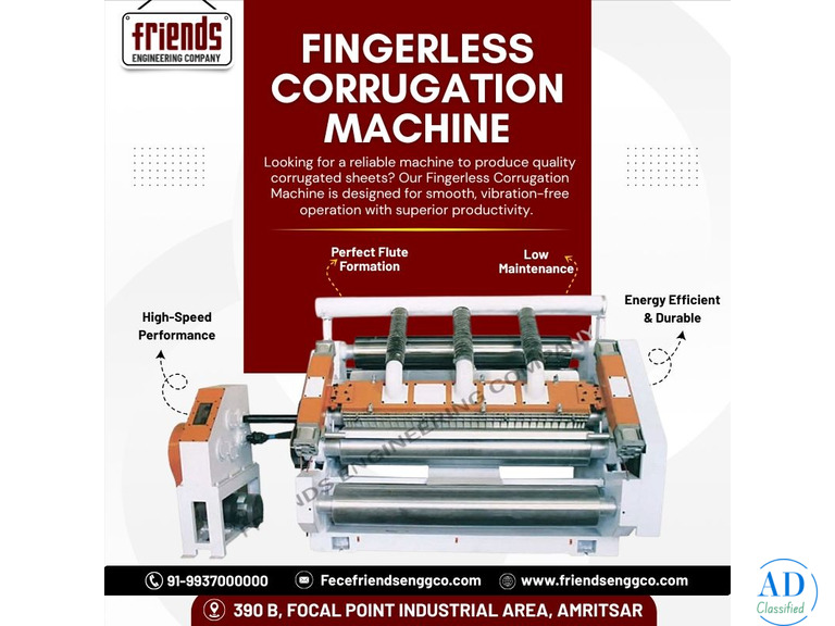 Buy Fingerless Corrugation Machine – Energy Saving & Durable