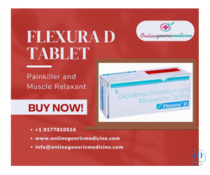 Dual Action Painkiller and Muscle Relaxant | Flexura D Tablet at OnlineGenericMedicine | Buy Now!