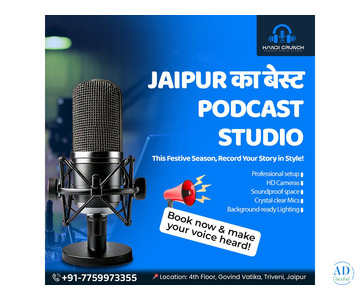 Podcast Studio on Rent Near Me | HandiCrunch Jaipur