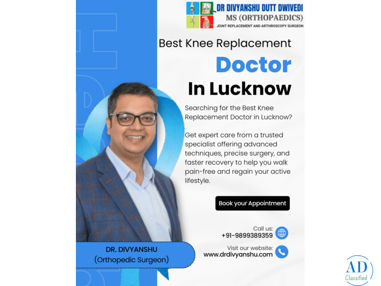 Dr. Divyanshu Dutt Dwivedi - Best Knee Replacement Doctor in Lucknow for Pain-Free Living