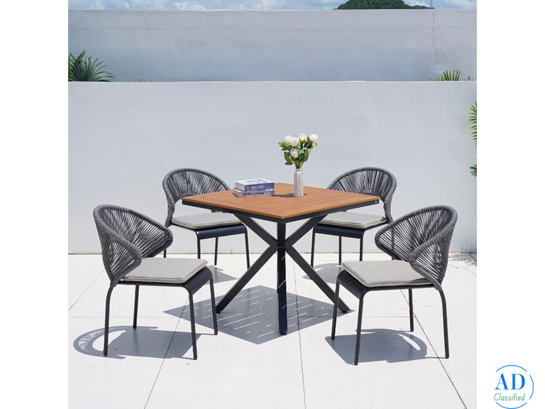 Madona Outdoor Square Dining Set, JHA-771F