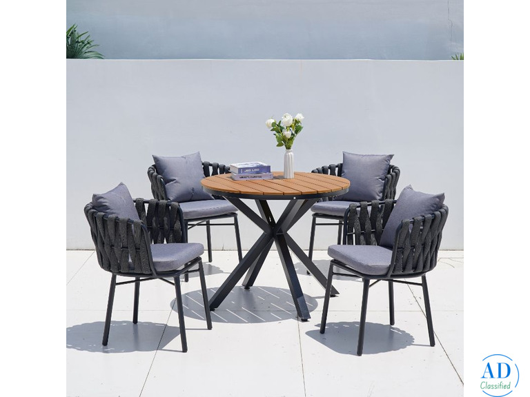 Sachi Outdoor Round Dining Table Set, JHA-773Y
