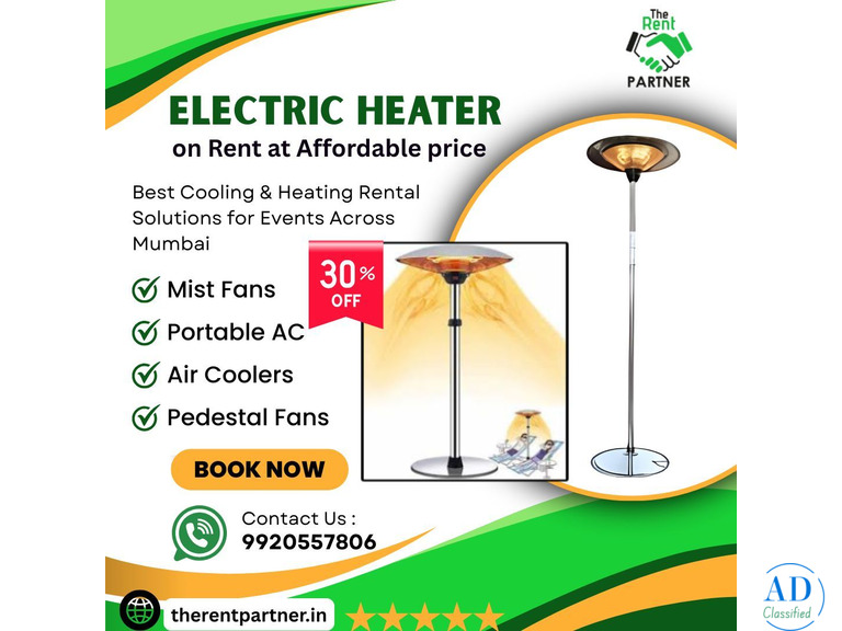 Electric Heater on Rent Affordable Heating Solutions TheRentPartner