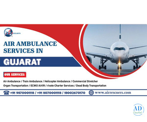 Advanced ICU Air Ambulance in Gujarat
