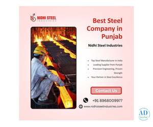Best Steel Company in India – Nidhi Steel Industries, Punjab