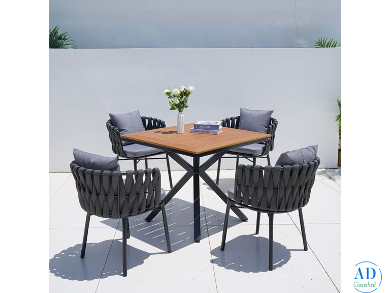 Sachi Outdoor Square Dining Table Set, JHA-773F