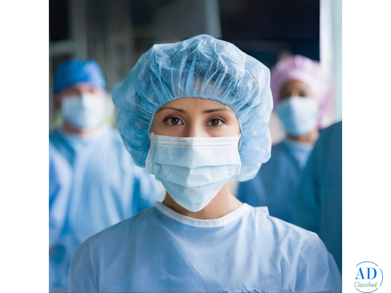 Medical-Grade Surgical Bouffant Cap for Hospitals & Labs