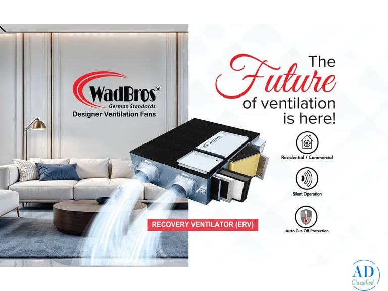 High Quality Energy Recovery Ventilator System by Wadbros