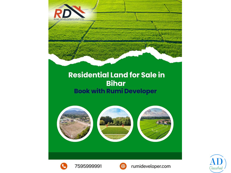 Residential Land for Sale in Bihar – Book with Rumi Developer Today