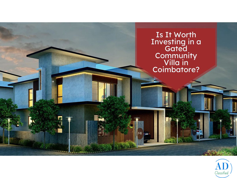 Luxury Gated Community Villas in Coimbatore – By Foundation One
