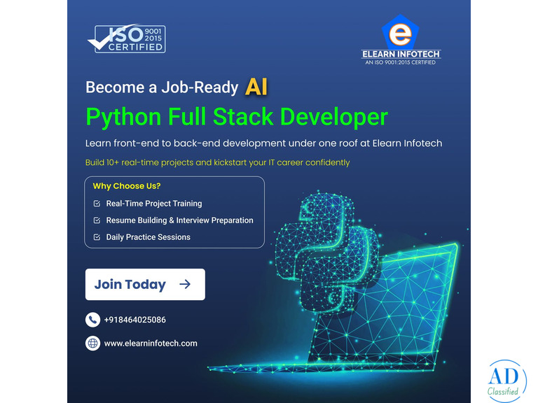 Python Full Stack Developer Course in Hyderabad with AI