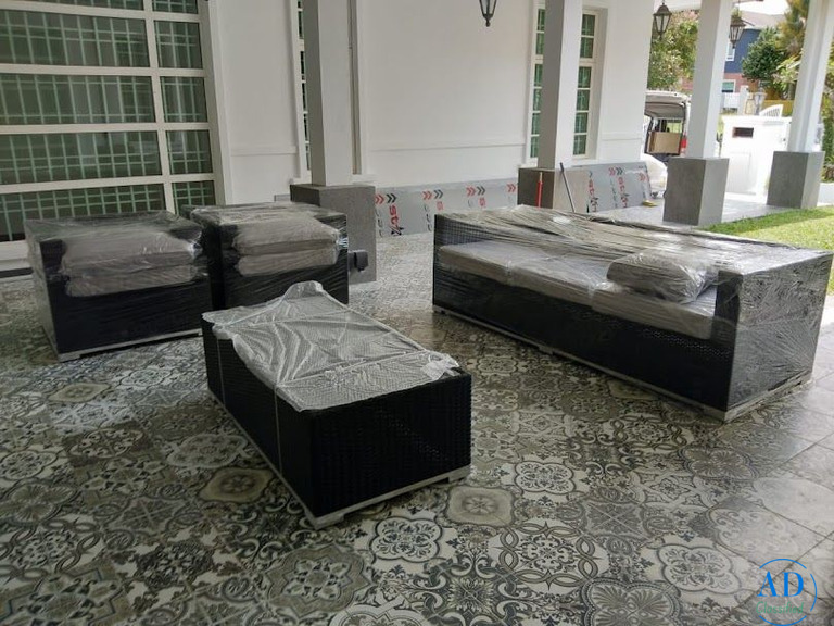 Outdoor Rattan Sofa Set , JHA-6025