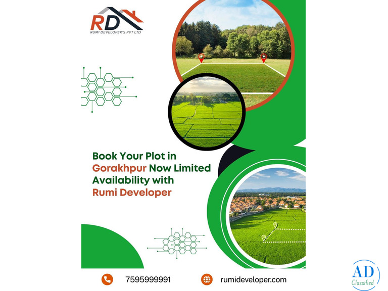 Book Your Plot in Gorakhpur Now – Limited Availability with Rumi Developer