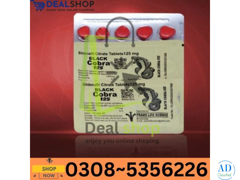 Buy Original Black Cobra Tablets in Pakistan 03085356226 “Opentelemart | Sildenafil Citrate