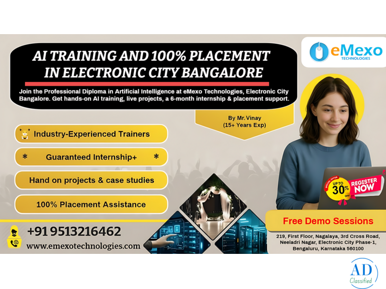 AI Certification Course with 100% Placement in Electronic City Bangalore